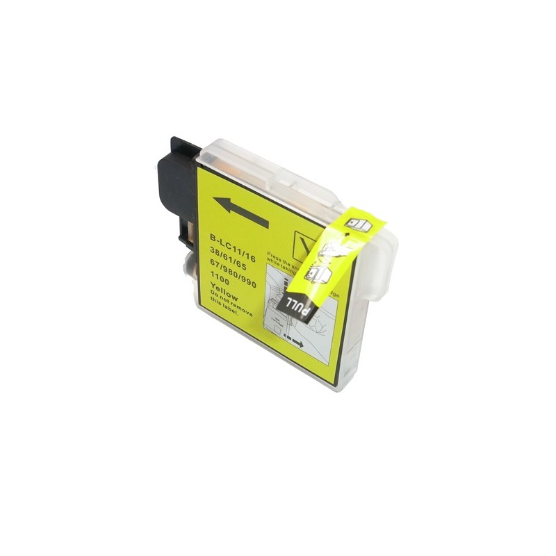 Cartouche Brother LC-980, LC-985, LC-1100 Jaune Compatible